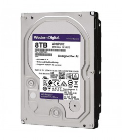 هارد دیسک اینترنال وسترن دیجیتال ظرفیت 8 ترابایت western digital wd82purz wd purple